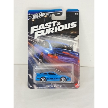 Hot Wheels 1:64 Fast & Furious Street Racing - Porsche 911 GT3 RS blue